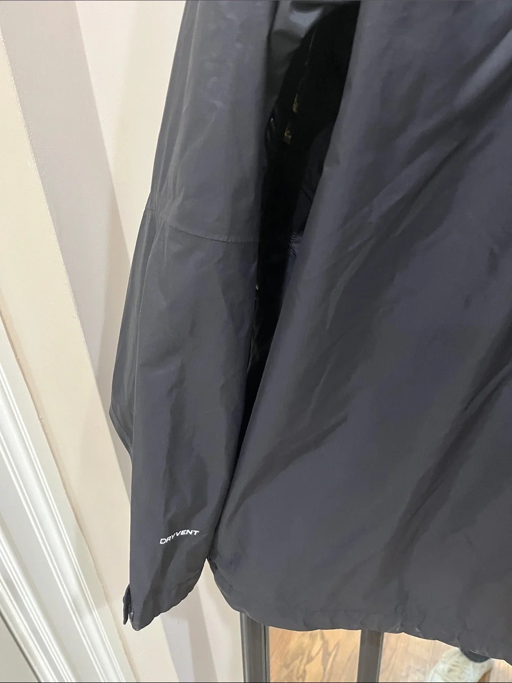 The North Face Black Hooded Rain Shell